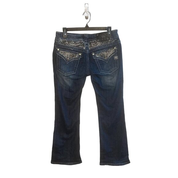 Miss Me Jeans Women’s Size 28 Flap Pocket Embellished Embroidered Bootcut - Picture 1 of 11